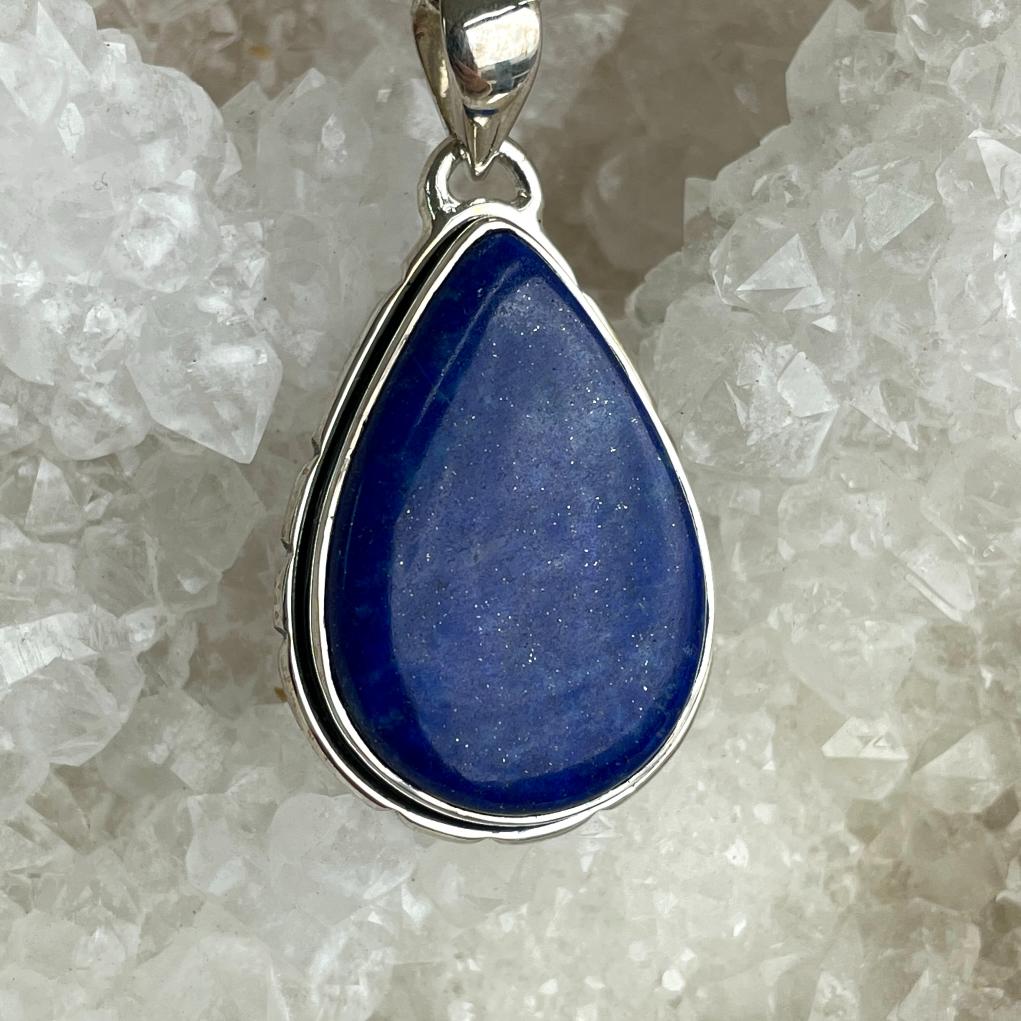 Sterling Silver Pendant - Lapis Lazuli - SP52 Sterling Silver Pendant - Lapis Lazuli - SP52